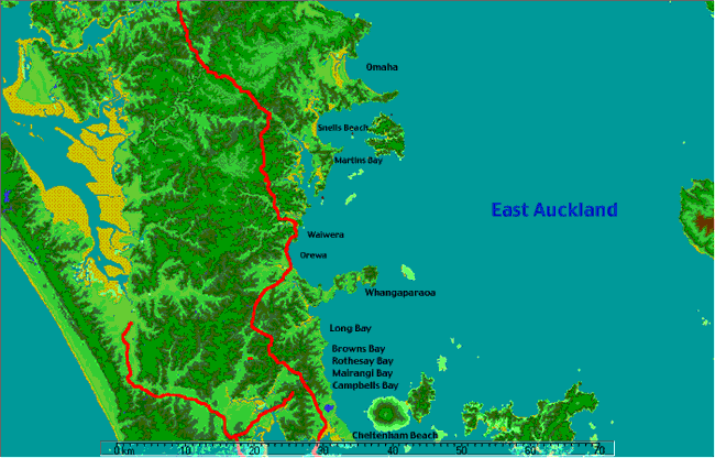 east auckland fishing map