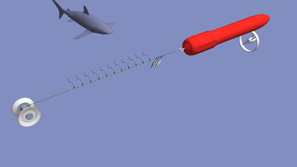 Shark bitig kontiki mainline