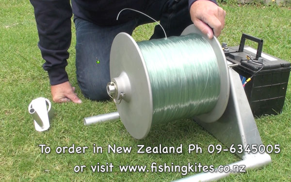 Powerful Kontiki and Kite Fishing Winch With 12 Volt 230 Watt DC Gear motor  Inside Spool