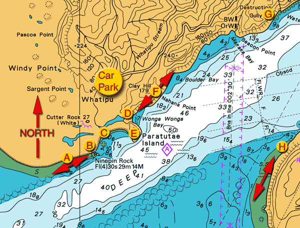 Auckland Harbour Depth Chart