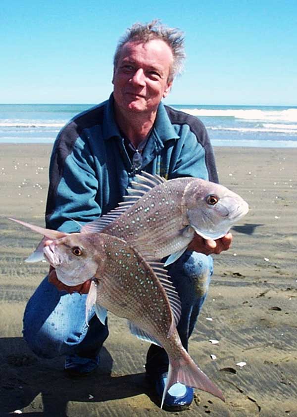 Paul surf fishing for snapper
