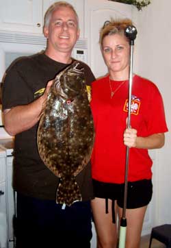 Florida floundering giggingstarry flounder