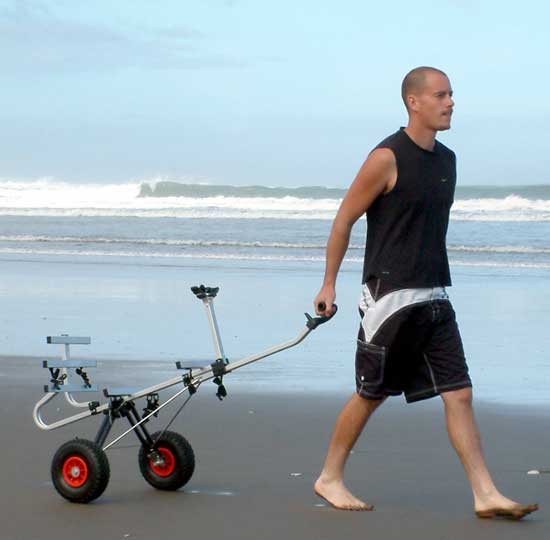 Beach Fishing Carts - Aluminium Folding Beach Utility Cart