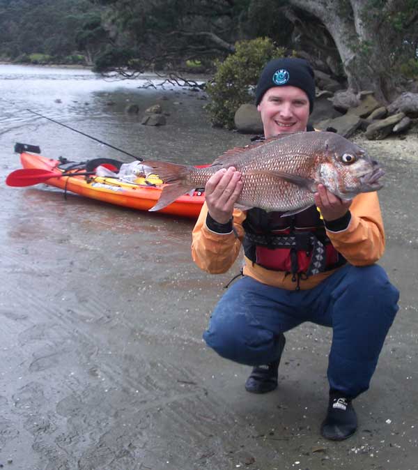 Kayak Fishing Snapper Catch