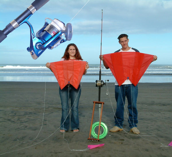 Pocket sled complete kite fishing kit