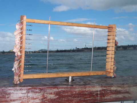 longline trace rack holder