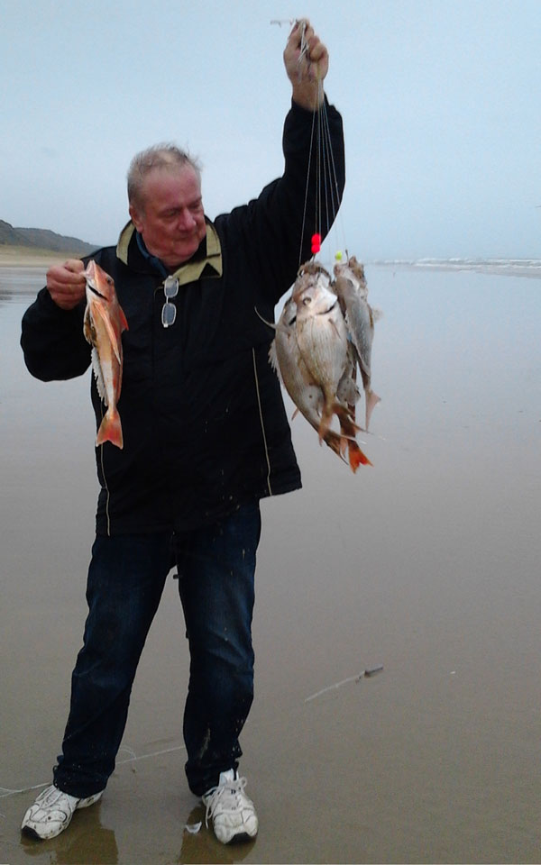 Snapper catch on Paul's Fishing kites dropper rig taken at glinks gully