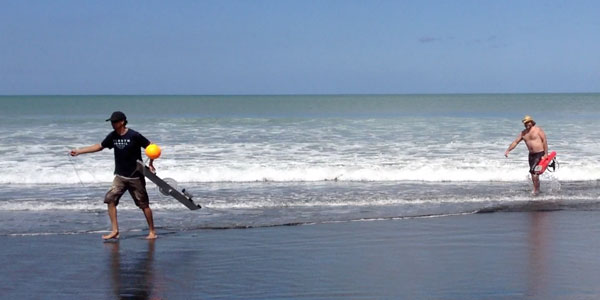 Fishing with A ShoreThing Kontiki at Muriwai Beach
