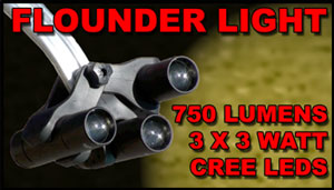 600 lumen cree LED flounder light