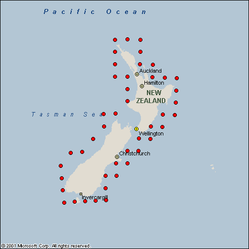 Wireless Weather Station Marine Forecast Map