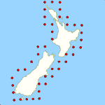 coastal weather forecast map